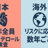 日本と海外におけるコレステロール検査の違い